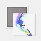 Spletters abstracte morning Glory Paint Magneet (Voorkant / Achterkant)