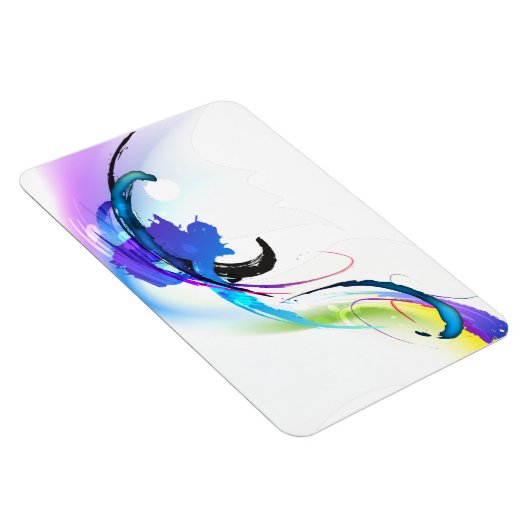 Spletters abstracte morning Glory Paint Magneet (Rechterzijde)