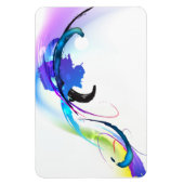 Spletters abstracte morning Glory Paint Magneet (Verticaal)