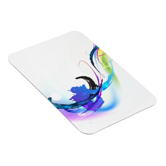 Spletters abstracte morning Glory Paint Magneet (Rechterzijde)