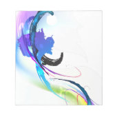 Spletters abstracte morning Glory Paint Notitieblok (Voorkant)