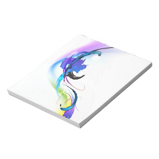 Spletters abstracte morning Glory Paint Notitieblok (Linkerzijde)