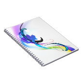 Spletters abstracte morning Glory Paint Notitieboek (Rechterzijde)