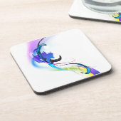 Spletters abstracte morning Glory Paint Onderzetter (Linkerzijde)