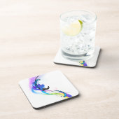 Spletters abstracte morning Glory Paint Onderzetter (Rechterzijde)