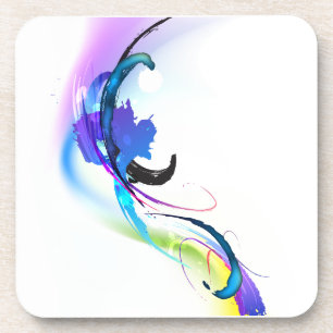 Spletters abstracte morning Glory Paint Onderzetter