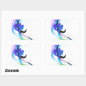 Spletters abstracte morning Glory Paint Rechthoekige Sticker (Vel)