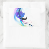 Spletters abstracte morning Glory Paint Rechthoekige Sticker (Tas)