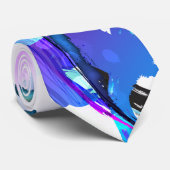 Spletters abstracte morning Glory Paint Stropdas (Opgerold)