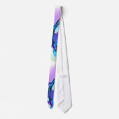 Spletters abstracte morning Glory Paint Stropdas (Achterkant)