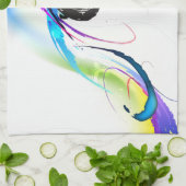 Spletters abstracte morning Glory Paint Theedoek (Gevouwen)