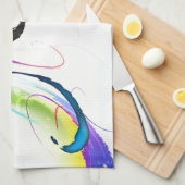 Spletters abstracte morning Glory Paint Theedoek (Quarter Fold)