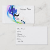 Spletters abstracte morning Glory Paint Visitekaartje (Voorkant / Achterkant)