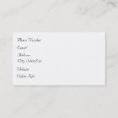 Spletters abstracte morning Glory Paint Visitekaartje (Achterkant)