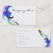 Spletters abstracte morning Glory Paint Visitekaartje (Voorkant / Achterkant)