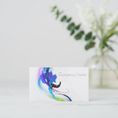 Spletters abstracte morning Glory Paint Visitekaartje (Staand voorkant)