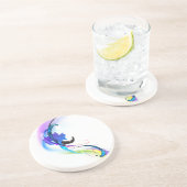 Spletters abstracte morning Glory Paint Zandsteen Onderzetter (Zijkant)