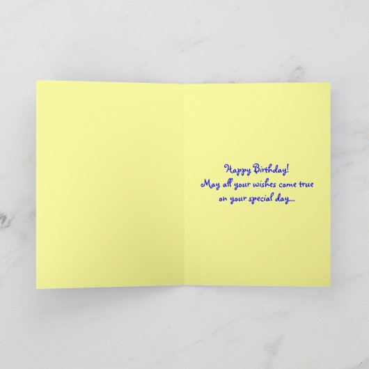 Spletters Birthday Kaart (Binnen)