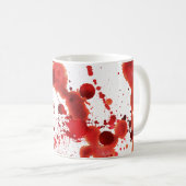 Spletters met fake bloedingen koffiemok (Voorkant rechts)