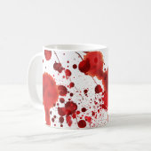 Spletters met fake bloedingen koffiemok (Voorkant links)