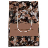 Spletters met grijze, bruine en zwarte verf medium cadeauzakje (Achterkant)