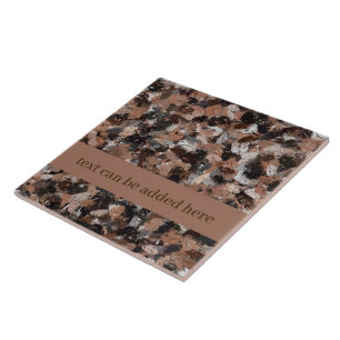 Spletters met grijze, bruine en zwarte verf tegeltje