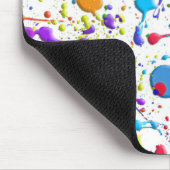 Spletters op wit verven muismat (Hoek)