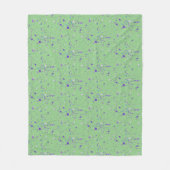 Spletters Paarse verf Fleece Deken (Voorkant)