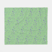 Spletters Paarse verf Fleece Deken (Voorkant (Horizontaal))