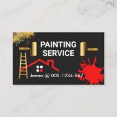 Spletters schilderen Home Painting Visitekaartje (Voorkant)