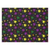 Spletters schilderen op een zwarte achtergrond tafelkleed (Voorkant (Horizontaal))