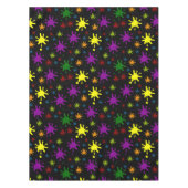 Spletters schilderen op een zwarte achtergrond tafelkleed (Voorkant)