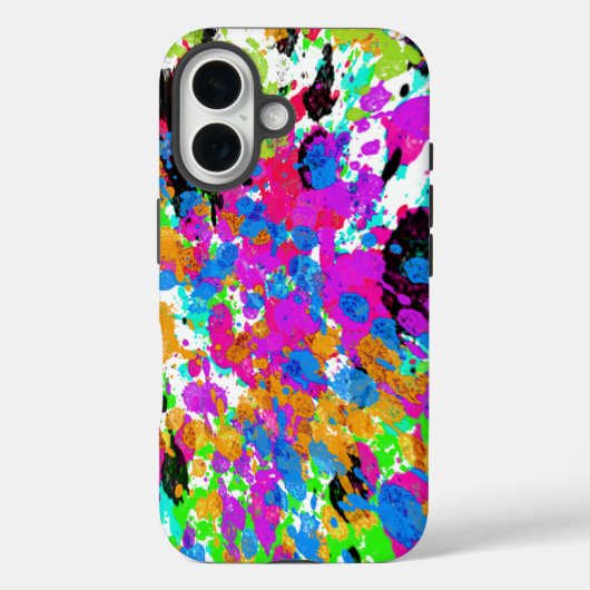 Spletters van kleurrijke verf artistiek Case-Mate iPhone case (Achterkant)