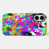 Spletters van kleurrijke verf artistiek Case-Mate iPhone case (Achterkant (horizontaal))