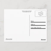 Spletters van Paars en Sinaasappel Briefkaart (Achterkant)