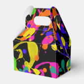 Spletters van verf van noordelijke lampjes bedankdoosjes (Achterkant)