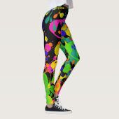 Spletters van verf van noordelijke lampjes leggings (Rechts)