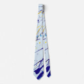 Spletters verven Geel Stropdas (Voorkant)