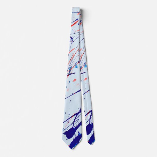 Spletters verven rood stropdas (Voorkant)