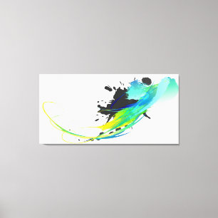 Spletters voor abstracte wolken verven canvas afdruk