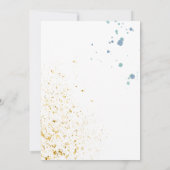 Spletters voor het binden van moderne blauwe en go kaart (Achterkant)