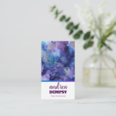 Spletters voor kleurrijke inkten | Nail-technicus Visitekaartje (Staand voorkant)