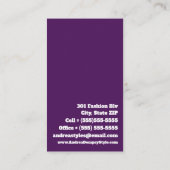 Spletters voor kleurrijke inkten | Nail-technicus Visitekaartje (Achterkant)