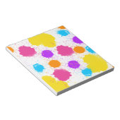 Spletters voor kleurrijke verf notitieblok (Schuin)