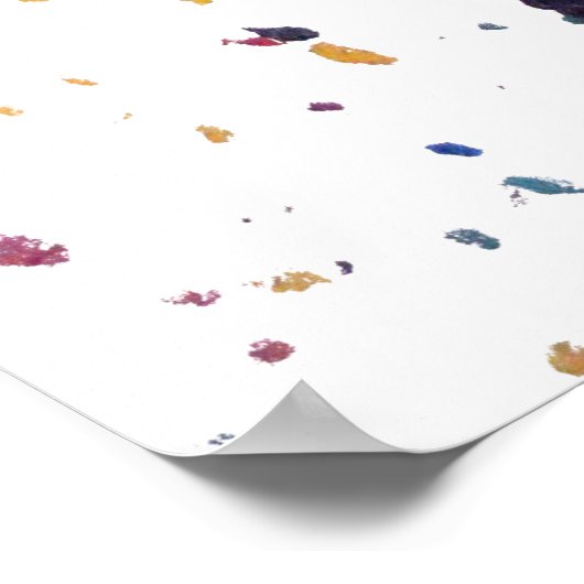 Spletters voor moderne verf uit de middeneeuwen poster (Hoek)