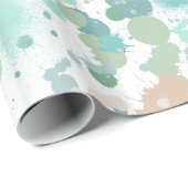 Spletters waterverf verven cadeaupapier (Rol Hoek)