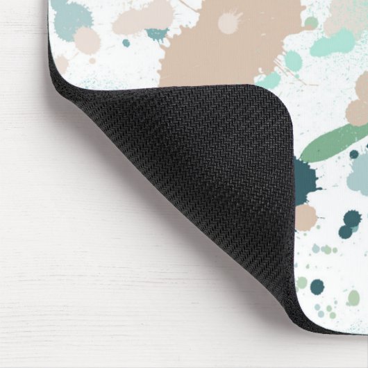 Spletters waterverf verven muismat (Hoek)