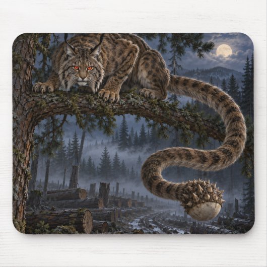 Splinter Cat Cryptid Muismat - Paranormaal (Voorkant)