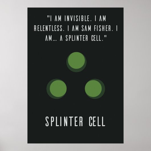 Splinter Cell Sam Fisher Poster (Voorkant)