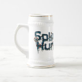 Splinterde Humanity Logo Stein Bierpul (Links)